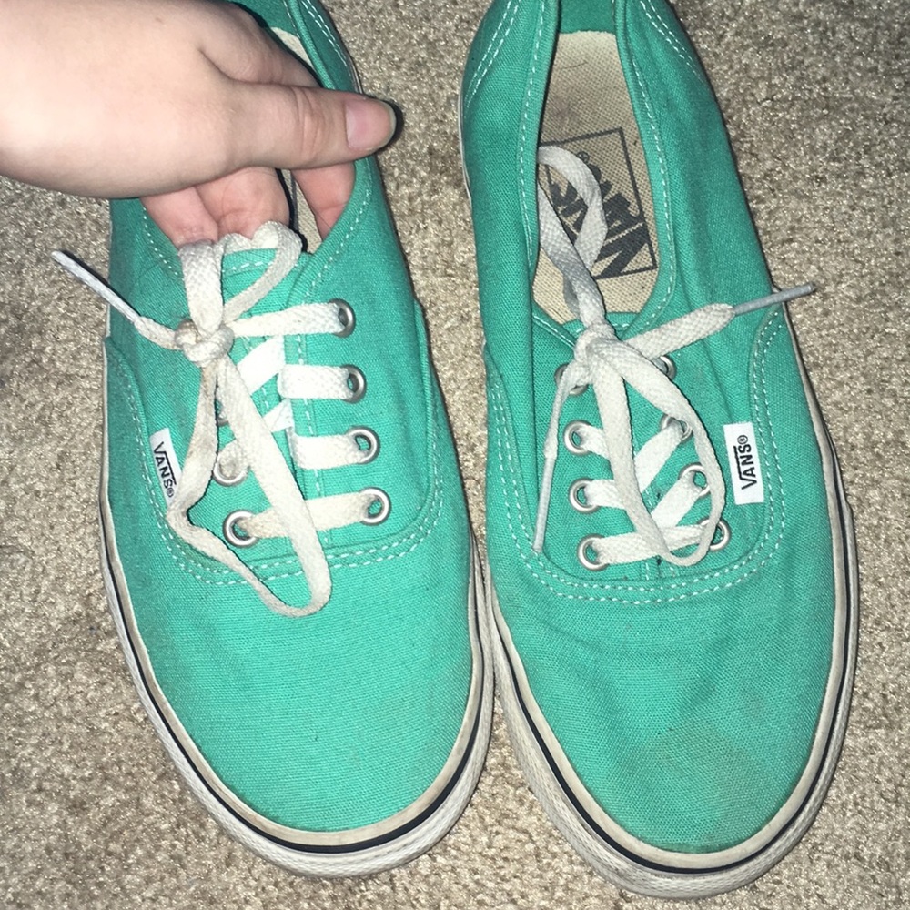 Teal ish VANS good condition need a wash
